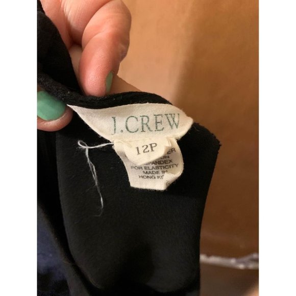 J Crew Business Casual Black Dress Size 12 Petite Womens - Picture 5 of 6
